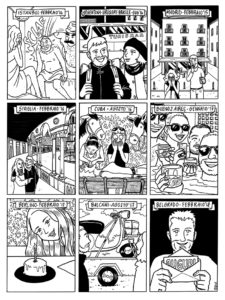 fumetto perosnalizzato in bianco e nero